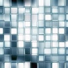 Miniatura fototapety Szklane Kwadraty w Siatce 3D