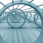 Miniatura fototapety Geometryczna struktura tunelu