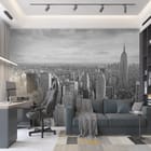 Miniatura fototapety Panorama miasta z wieżowcami - aranżacja w salonie