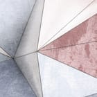 Miniatura fototapety Geometryczne wzory 3D z trójkątów - realne zdjęcie w rolce