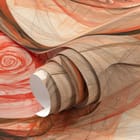 Miniatura fototapety Abstrakcyjny wzór róży fragment #1