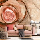 Miniatura fototapety Abstrakcyjny wzór róży we wnętrzu salonu