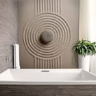 Miniatura fototapety Kamień na piasku z wzorami we wnętrzu łazienki