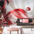 Miniatura fototapety Abstrakcyjne fale i linie we wnętrzu salonu