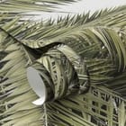 Miniatura fototapety Zielone liście palmowe na niebie - realne zdjęcie w rolce