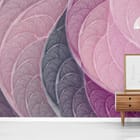 Miniatura fototapety Abstrakcyjne różowe liście we wnętrzu przedpokoju