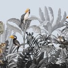 Miniatura fototapety Zwierzęta w tropikalnej dżungli