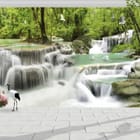 Miniatura fototapety Wodospad w leśnym otoczeniu