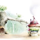 Miniatura fototapety Fantazyjny dom w pniu drzewa