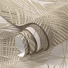 Miniatura fototapety Liście palmowe z geometrycznym wzorem - realne zdjęcie w rolce