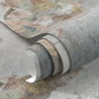 Miniatura fototapety Mapa świata na starym tle - realne zdjęcie w rolce