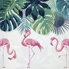 Miniatura fototapety Flamingi wśród zieleni