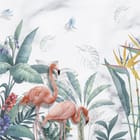 Miniatura fototapety Flamingi w tropikalnym raju