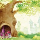 Miniatura fototapety Drzewo z Domkami w Bajkowym Świecie