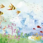 Miniatura fototapety Podwodny Świat z Kolorowymi Rybami