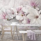 Miniatura fototapety Magnolie w Delikatnych Różach - aranżacja w kuchni