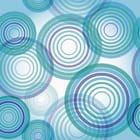 Miniatura fototapety Koncentryczne Okręgi w Niebieskim