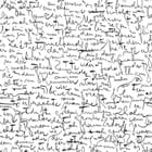 Miniatura fototapety Ręcznie Pisany Tekst na Białym Tle