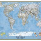 Miniatura fototapety Mapa świata z granicami państw