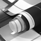 Miniatura fototapety Czarno-białe sześciany w przestrzeni - realne zdjęcie w rolce
