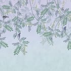 Miniatura fototapety Gałęzie z liśćmi i kwiatami