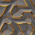 Miniatura fototapety Geometryczny wzór z sześciokątami