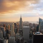 Miniatura fototapety Panorama miasta z wieżowcami