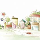 Miniatura fototapety Kolorowe budynki w mieście