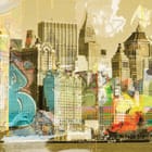 Miniatura fototapety Miejskie graffiti na wieżowcach
