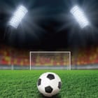 Miniatura fototapety Piłka nożna na stadionie