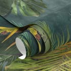 Miniatura fototapety Tropikalna Dżungla z Orchideami - realne zdjęcie w rolce