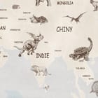 Miniatura fototapety Mapa świata dla dzieci z kontynentami - realne zdjęcie w rolce