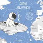 Miniatura fototapety Astronauci i mapa świata dla dzieci - realne zdjęcie w rolce