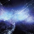 Miniatura fototapety Kosmiczna Sieć Świetlnych Linii
