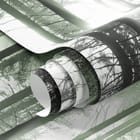 Miniatura fototapety Promienie słońca w gęstwinach leśnych - realne zdjęcie w rolce