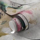 Miniatura fototapety Kolibry i Kwiaty w Delikatnym Ujęciu - realne zdjęcie w rolce
