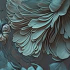 Miniatura fototapety Niebieskie Piwonie z Detalami - realne zdjęcie w rolce