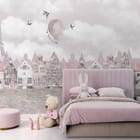 Miniatura fototapety Kamienice z Czerwonymi Dachami - aranżacja w pokoju dziecka