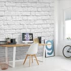 Miniatura fototapety Biała ceglana ściana we wnętrzu biura