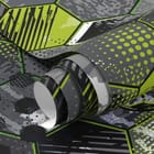 Miniatura fototapety Sportowy wzór z sześciokątów - realne zdjęcie w rolce
