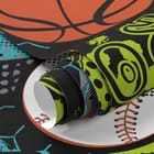 Miniatura fototapety Sportowe Piłki na Kolorowym Tle - realne zdjęcie w rolce