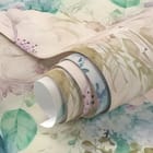 Miniatura fototapety Akwarelowe róże i liście - realne zdjęcie w rolce