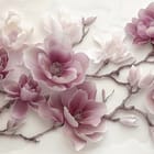 Miniatura fototapety Magnolie na gałęziach drzewa