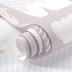 Miniatura fototapety Królik na chmurze w górach - realne zdjęcie w rolce