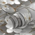Miniatura fototapety Gałąź z białymi kwiatami 3D - realne zdjęcie w rolce