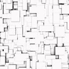 Miniatura fototapety Abstrakcyjne białe formy 3D