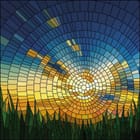 Miniatura fototapety Kolorowa Mozaika z Okręgami