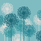 Miniatura fototapety Graficzne dmuchawce na niebieskim tle