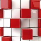 Miniatura fototapety Geometryczne sześciany 3D