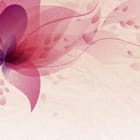 Miniatura fototapety Abstrakcyjny wzór z różowymi liśćmi